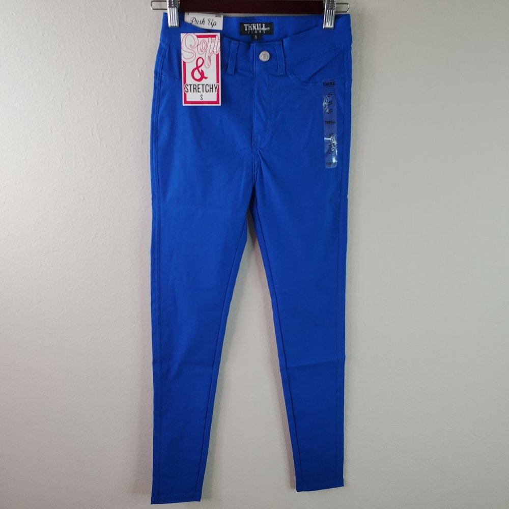 Thrill Jeans Womens Blue "Better Booty" Butt Lift High Rise Skinny Jean S